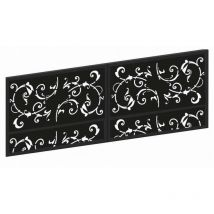 Portail en acier KM87 400-500 x 150 cm en plusieurs couleurs - Couleur: Noir - Dimensions: 500 x 150 cm - Serrure électrique: Avec