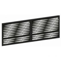 Portail en acier KM916 400-500 x 150 cm en plusieurs couleurs - Couleur: Noir - Dimensions: 400 x 150 cm - Serrure électrique: Sans