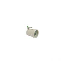 Portalampada in ceramica Elettrocanali con staffa e27 4 a. 250 v.