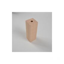 Portalampada In Legno Quadrato Attacco E27 Naturale FAI 7015/150/NA