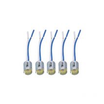 Portalámparas 1156, portalámparas de goma metálica 1156, 10 piezas, portalámparas 1156, soporte de señal de giro led con arnés de cableado de 3,5