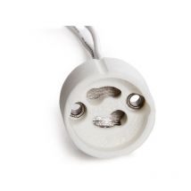 Portalámparas Cerámico GU10 Cable 160Mm