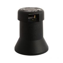 Portalámparas Guirnalda E27 Termoplástico 250V 4A Para Cable Eléctrico Plano 5x13mm Solera