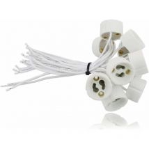 Portalámparas GU10 Ymyny para led y halógenos, 20 unidades [Clase energética a]