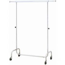 Archimede - Portant à vêtements professionnel extensible, chrome