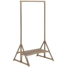 Made In Meubles - Portant en rotin avec planche Rattan