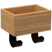 Appendiabiti a tasca vuota in legno, 2 teste - 5five