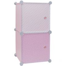 Contenitore per bambini 2 cubi mobili 30x30 cm