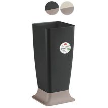 Portaombrelli Zeus Travertino 25x25x55 cm – Plastica – Bianco travertino con base tortora chiaro – Stefanplast