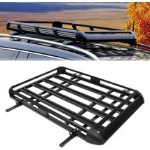 Gojoy - Portapacchi universali in alluminio per auto-160 x 100 cm-Nero Barre portatutto