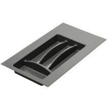 Portaposate 4 scomparti per cassetti 30-35 cm – Plastica – 390x200mm a 498x281mm – Altezza 45mm