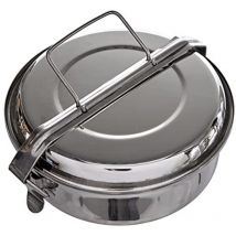 720618 Contenitore per il pranzo in acciaio inossidabile con piatti, multicolore, 18 cm - Ibili