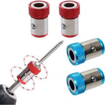 Portapunte magnetico, punta magnetica ad anello magnetico da 4 pezzi adatta per punte per cacciavite a doppia testa di diametro Punte per cacciavite
