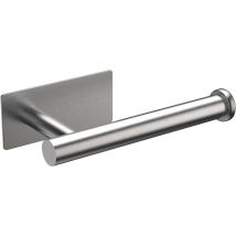 Portarotolo Autoadesivo in Acciaio Inossidabile Portarotolo di Carta da Parete Senza Foratura per Bagno Cucina - Nichel Spazzolato