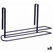 Kinvara - Portarrollo de papel de cocina negro hierro 34 x 17,3 x 10,5 cm (8 unidades)