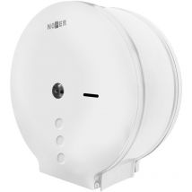 Nofer - Dispensador de papel higiénico adosado Acabado: Blanco
