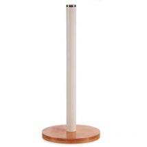 Portarrollos bambu metal blanco mate colección kinvara