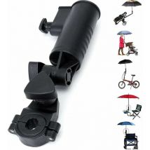 Soporte universal para sombrilla de carrito de golf, tamaño ajustable, accesorio para cochecito con abrazadera