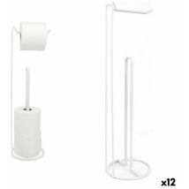 Confortime - Portarrollos de papel higiénico blanco 15 x 15 x 54 cm (12 unidades)