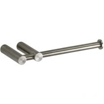 Portarrollos de papel higiénico de acero inoxidable aisi 316L con fijación Pollini Acqua Desing AC16RO003AS Acero inoxidable