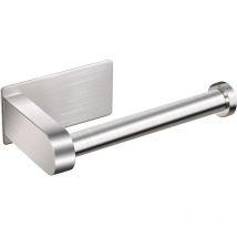Ohjijinn - Portarrollos de papel higiénico de pared, sin perforaciones, de acero inoxidable 304, con estante para baño, plateado - RWBathroom Shelf
