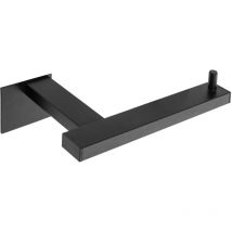 REA - portarrollos de papel higiénico negro mate 392599