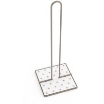Portarrollo de papel de cocina versa estrellas metal acero madera mdf (16,5 x 31 x 13 cm)