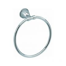 Portasalviette ad anello in ottone cromato