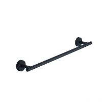 Porta salviette da parete in acciaio inox nero opaco modello eros dim. cm (lxpxh): 45x7,6x5 - nero opaco Gedy