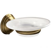 Portasapone a muro Gedy linea Romance colore Bronzo