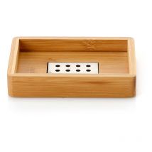 Portasapone d' appoggio GEDY linea Bambù in legno naturale