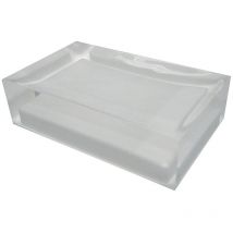 Tacoshop - Portasapone d' appoggio gedy linea Rainbow in resina colore Bianco