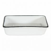 Portasapone in ceramica Marcel, bianco e nero Centrale Brico