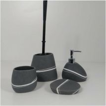 Gedy - Yvonne portasapone grigio