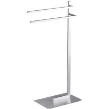 Tomasucci - Wink Design ,salinas, Portasciugamani Da Terra, Inox, Grigio