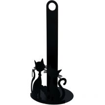 Webmarketpoint - Portascottex metálico redondo negro para gatos, ø15cm x 33cm