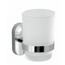 Brosse à Dents Metal Chrome Et Verre Matt Cipro