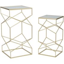 Mauro Ferretti - paire de support de téléphone en verre cm 50X50X100-40X40X80