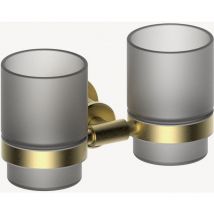 Kroos - Portavasos doble de pared Oro cepillado - Hera