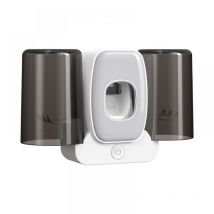 Linghhang - Portavasos para cepillos de dientes montado en la pared, soporte para cepillos de dientes con desinfección uv, estante de almacenamiento