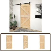 Porte 100x210 cm Bois de pin massif - Porte En Bois - Porte Entrée - Porte Coulissante - Bois De Pin - Porte Robuste