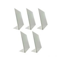 Porte affiche en pet incliné format A4 - Lot de 5