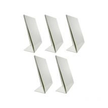 Porte affiche en pet incliné format A5 - Lot de 5