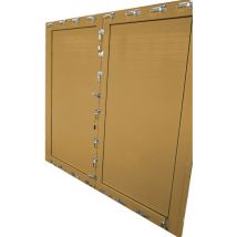 Porte anti-inondation sur mesure double porte hauteur de 160 à 220 cm largeur de 180 à 220 cm couleur sur demande