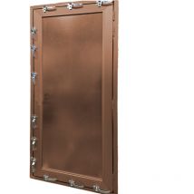 Porte anti-inondation sur mesure, un vantail, hauteur de 160 à 220 cm, largeur de 60 à 100 cm, couleur sur demande