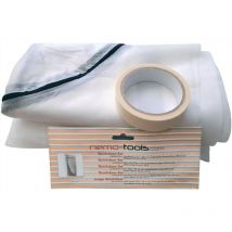 Rulo Pluma - Porte anti-poussière 1 chiffon / 1 rouleau de ruban adhésif toile 2,2 x 1,1 m/bande 7 m x 25 mm
