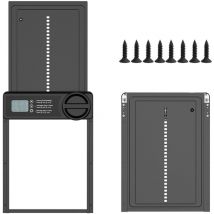 Cyslmuk - Porte automatique de poulailler avec écran lcd programmable étanche, la porte automatique de poulailler est en alliage d'aluminium,