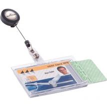 Liderpapel - Durable 822419 Porte-badge 8224 porte-badge, dragonne à bouton-poussoir 10 pc(s)