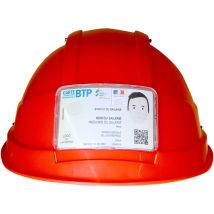 Porte-badge pour casque kara et iris Auboueix 0376PB