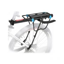 Alovez - Porte Bagage Vélo Arrière avec Capacité 50KG, Réglable Porte Bagages Velo vtt Transporteur Tige de Selle avec Réflecteur Aile pour Cyclisme